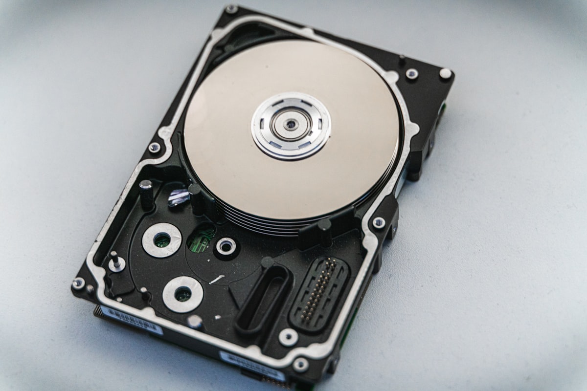 SSD and HDD storage drives side by side