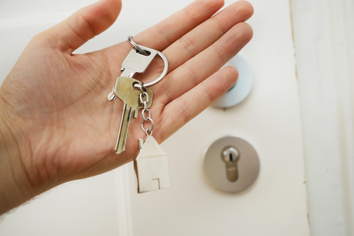 House keys for a first-time homebuyer
