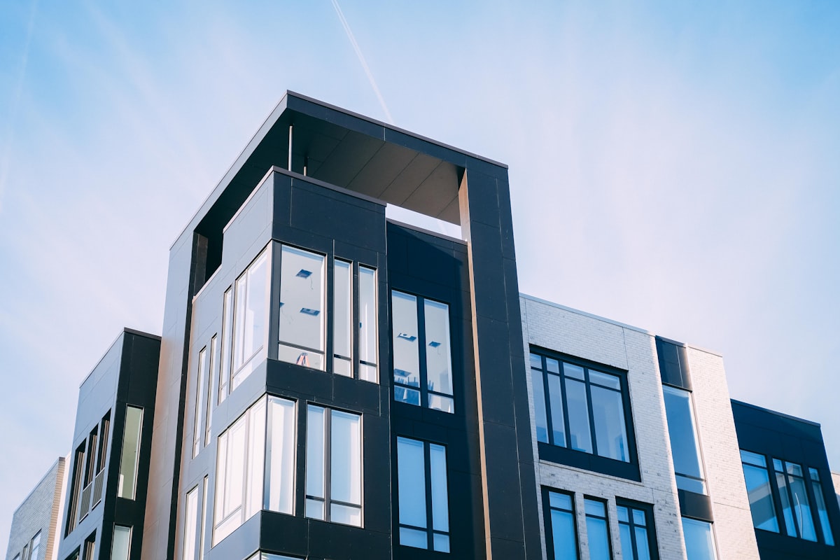 Apartment building representing rental property