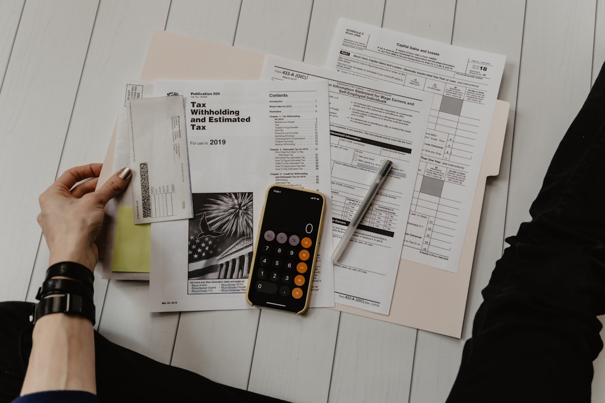 Retirement planning documents and calculator