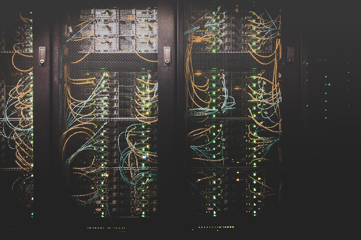 Server infrastructure representing container technology