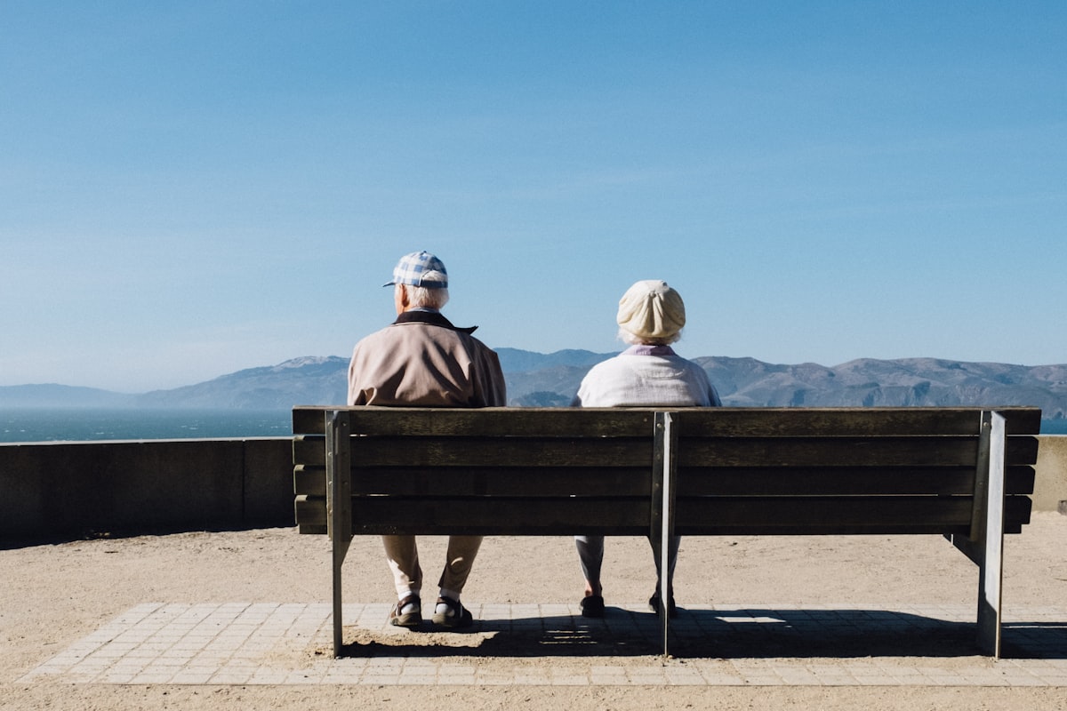 Couple planning retirement savings together